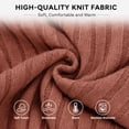thumbnail image 6 of Women's V Neck Ribbed Knit Long Sleeve Tops Casual Bishop Sleeve Pullover Shirts for Fall Daily Wear, 6 of 7