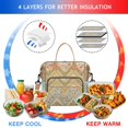 thumbnail image 4 of Pioneer Flower Floral Print Pattern Womens Lunch Box for Work,Insulated Large Lunch Bag for Tween and Teen,Loncheras Para Mujer,Leakproof Adult Lunch Bag for Work,Beach,Travel,Picnic,Camping, 4 of 7