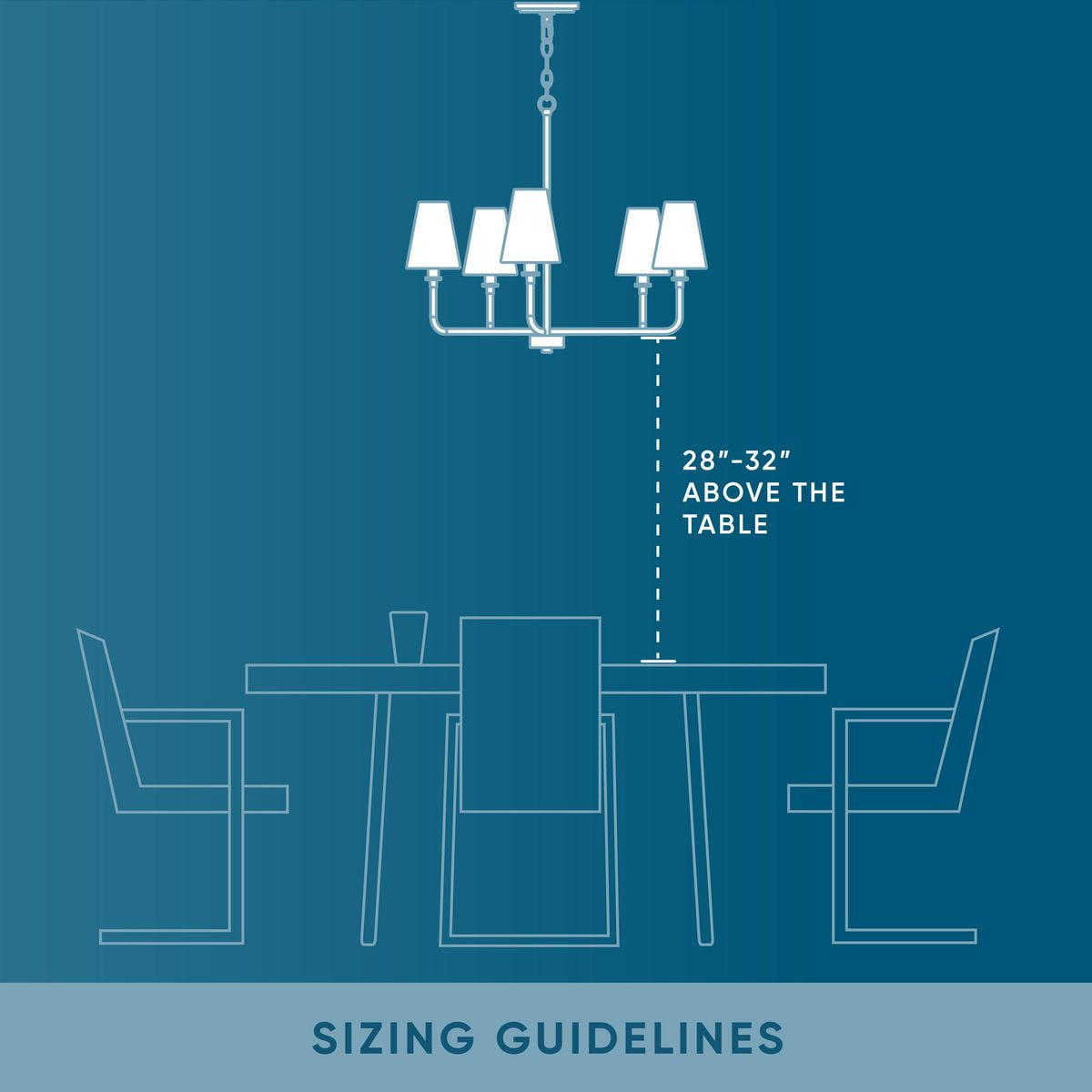 Avec Payton Collection 5-Light Contemporary Champagne Bronze Chandelier with White Fabric Shades
