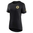 thumbnail image 2 of Women's Fanatics Black Boston Bruins Authentic Pro Rink Raglan Tech T-Shirt, 2 of 3