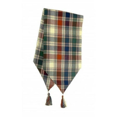 

13 x 72 in. Ribbed Table Runner with Tassels Moorpark Jewel