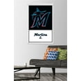 thumbnail image 2 of MLB Miami Marlins - Logo 22 Wall Poster with Magnetic Frame, 22.375" x 34", 2 of 5