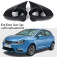 thumbnail image 1 of Left&Right Gloss Black Wing Mirror Cover Caps for Seat Ibiza 6J MK4, 1 of 5