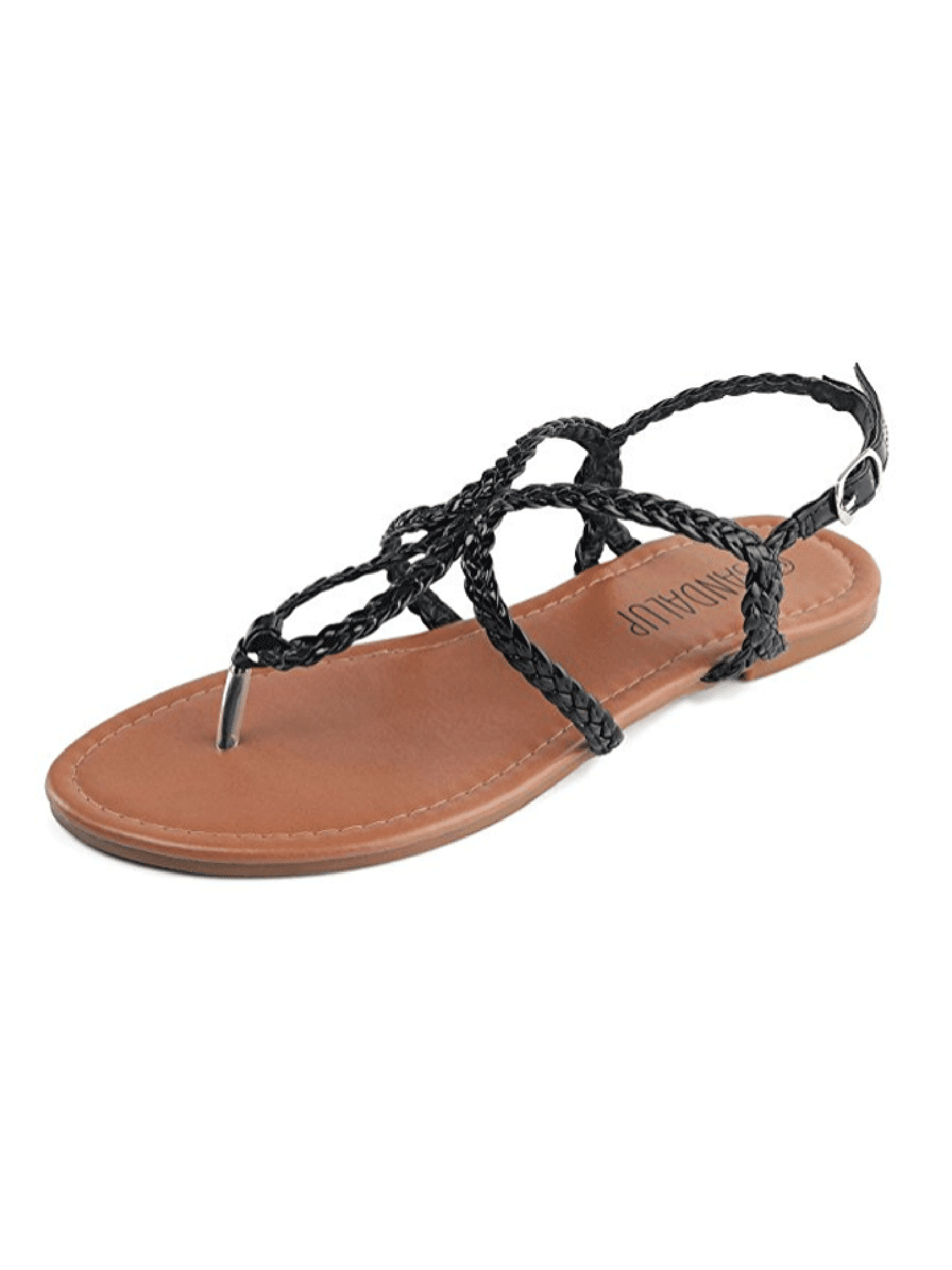 black flat sandals amazon