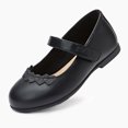 thumbnail image 7 of Weestep Toddler/ Little Kid Girl Dress Ballet Flat Mary Jane Ballerina Shoe(7 Toddler, Heart Black), 7 of 7