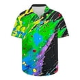 thumbnail image 4 of SSAAVKUY Hawaiian Shirt for Men Button Down Shirts Colorful Tie Dye Graphic Summer Casual Shirt Turndown Collar Tops Trendy Multicolor 16, 4 of 4