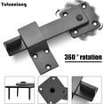 thumbnail image 5 of LAJIAOZ Heavy Duty 6" Barn Door Gate Flip Latch Lock, Study Metal Gate Latch for Outdoor Fence, Shed, Farm Gate, Sliding Barn Door, Provides Extra Security & Privacy, Easy Installation, Black, 2PCS, 5 of 8