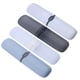 thumbnail image 1 of Estuche de plástico para cepillos de dientes (4 unidades), portátil, para viaje, para guardar pasta de dientes (blanco, transparente, negro transparente, gris azulado), 1 of 5