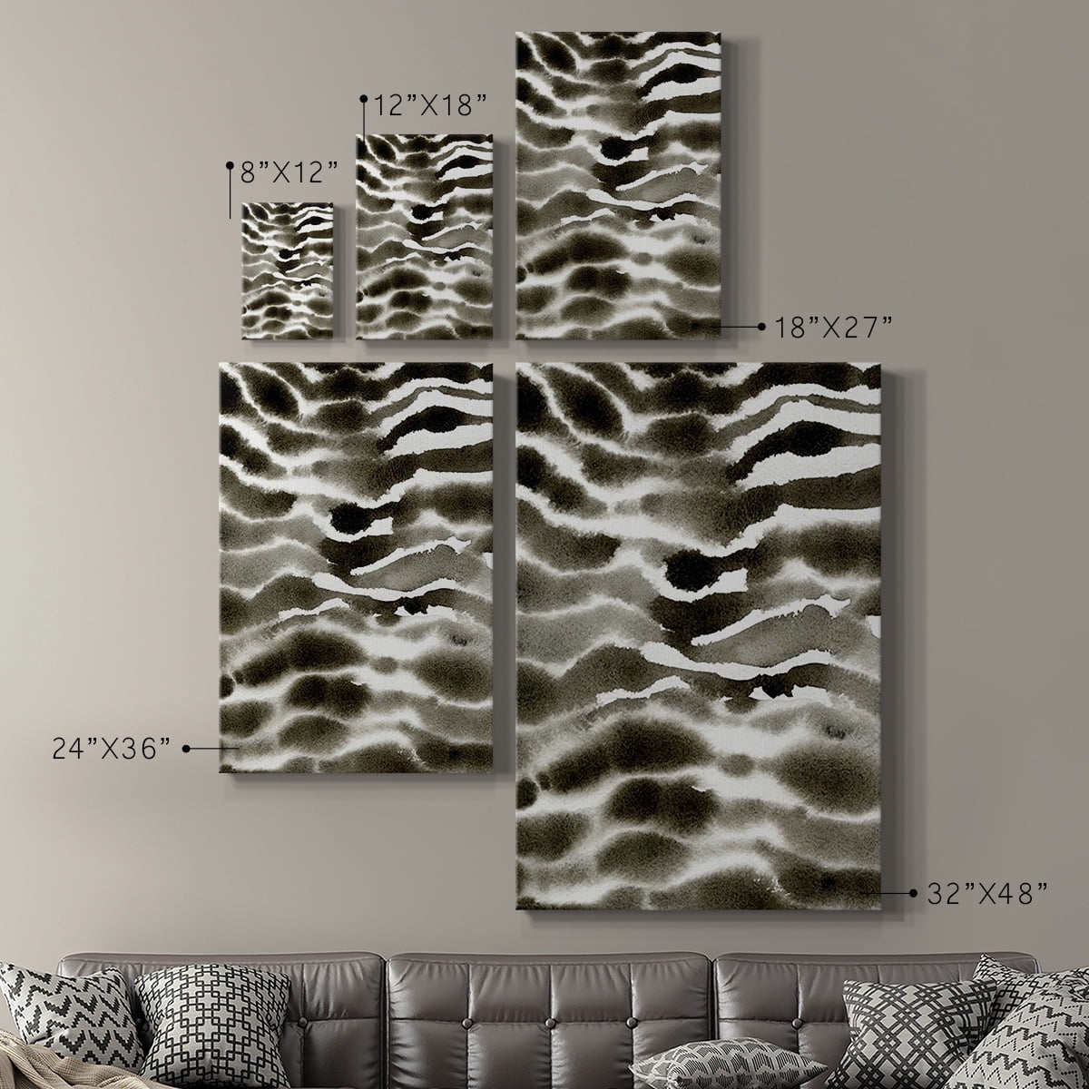Jungle Stripe II Premium Gallery Wrapped Canvas - Ready to Hang