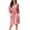 #A Pink, variant on Plush Hooded Bathrobe: Winter Warmth Design, Matching Pajama Companion Robe, #A Navy,S