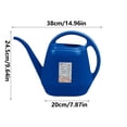thumbnail image 2 of 4L Plastic Watering Can (1 Gallon) - Long Spout Indoor & Outdoor Watering Pot for Houseplants, Succulents, Garden Flowers and Bonsai, Large Capacity Garden Tool, 2 of 7