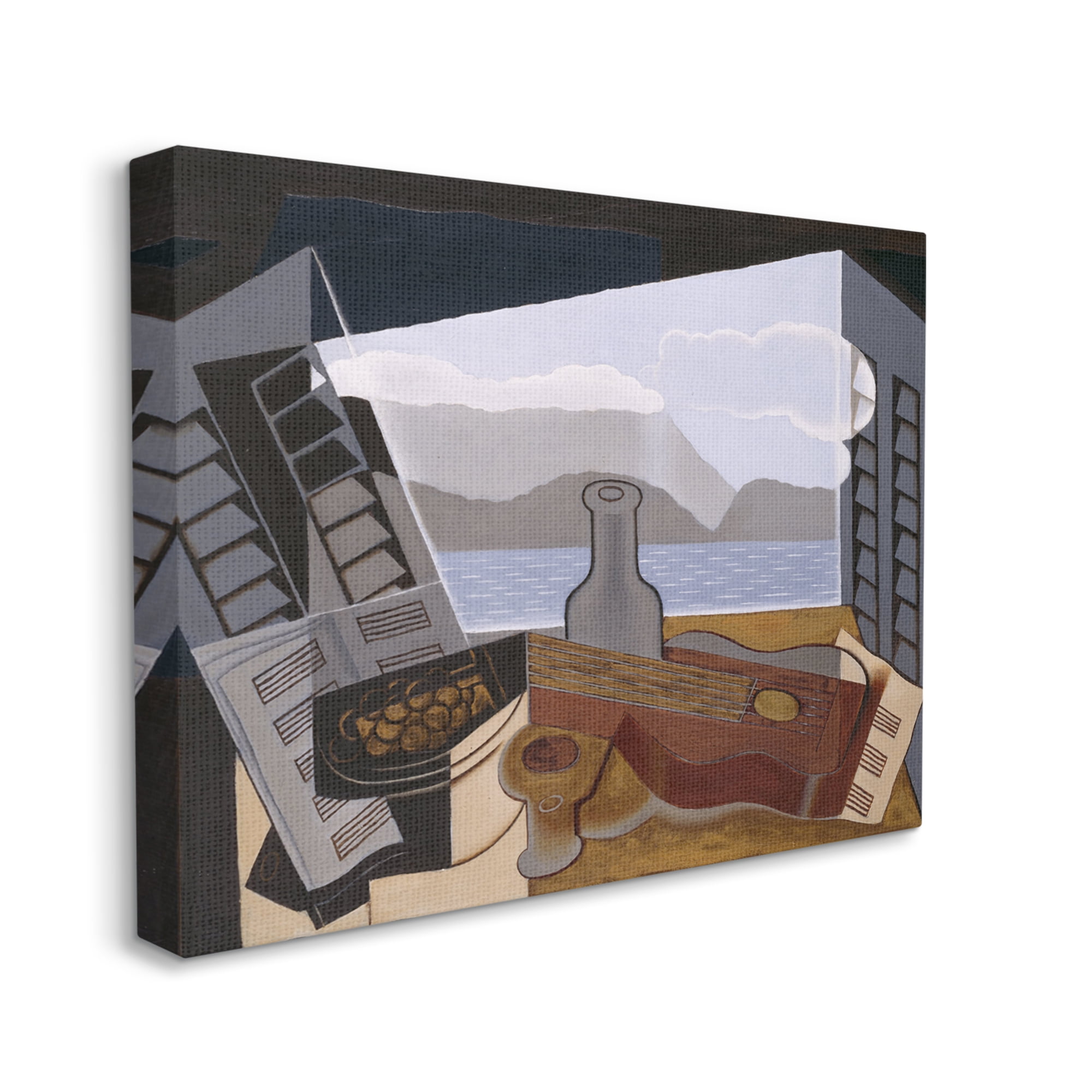 Stupell Industries La Fenetre Ouverte Juan Gris Classic Abstract Painting Painting Gallery Wrapped Canvas Print Wall Art, Design by one1000paintings