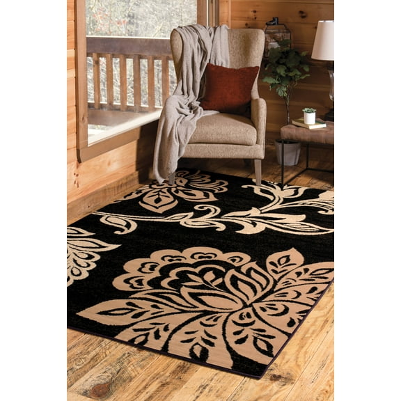 United Weavers Plaza Gianna Accent Rug, Floral Pattern, Beige, 1'11" X 3'3"