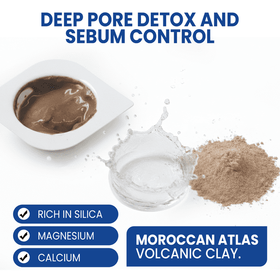 Madnice Volcanic Clay Mask (6ct) – Powder Formula to Reduce Oil & Treat Blackheads