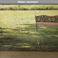 thumbnail image 6 of Ambesonne Nature Place Mats Set of 4, Wooden Bench at Park, Standard Size, Green Brown, 6 of 6