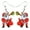 White, variant on Christmas Day Cute Santa Claus Earrings Acrylic Santa Dangle Jewelry For Women Charms Holiday Gifts