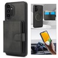 thumbnail image 4 of Decase for Samsung Galaxy A13 4G Flip PU Leather Back Cover with 2-in-1 Detachable Magnetic Wallet with 5 Card Slots Compatible Mag-Safe and RFlD Blocking Kickstand and Wireless Charging,Black, 4 of 6