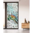 thumbnail image 2 of Window Privacy Film Coastal Turtle Stained Glass Window Film Decorative Sun Block Window Cover Farmhouse Ocean Nautical Marine Life Window Clings Static Adhesive Sticker for Bathroom 35.4"x78.7", 2 of 7