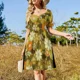 thumbnail image 2 of Vestido sin mangas con estampado Floral Retro/Vintage de los años 70 vestidos elegantes de verano para mujer 2025 vestido de novia, 2 of 5
