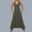 Army Green, variant on Women Sleeveless Dungarees Loose Cotton Long Playsuit Jumpsuit Pants Trousers for Hiking Biker Golf