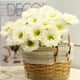thumbnail image 3 of Flores artificiales Inteprter 10 piezas Gerbera decoración rosa claro rojo, 3 of 6