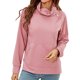 thumbnail image 1 of Gibobby Sudadera oversize mujer Sudaderas de gran tamaño para mujer estilo casual de manga larga ajuste relajado color sólido cuello redondo túnica(Rosa,M), 1 of 4