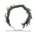 thumbnail image 2 of 5ft Artificial Christmas Garland - Realistic Pine Needle Door Swag, Outdoor Holiday Greenery, Pre-Lit Wreath Making Supplies, Commercial Grade Decor, 2 of 3