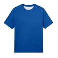 thumbnail image 4 of Elegant Solid Crewneck Short Sleeve T Shirt for – Everyday Comfort Top with Soft Knit and Classic Fit Long Sleeve Layering Tops for Women's Graphic Womens Compression Shirt Neck Tops, 4 of 4