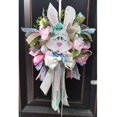 thumbnail image 2 of Easter Bunny Wreath Hanging Decoration with Streamers for Front Door, 2 of 5