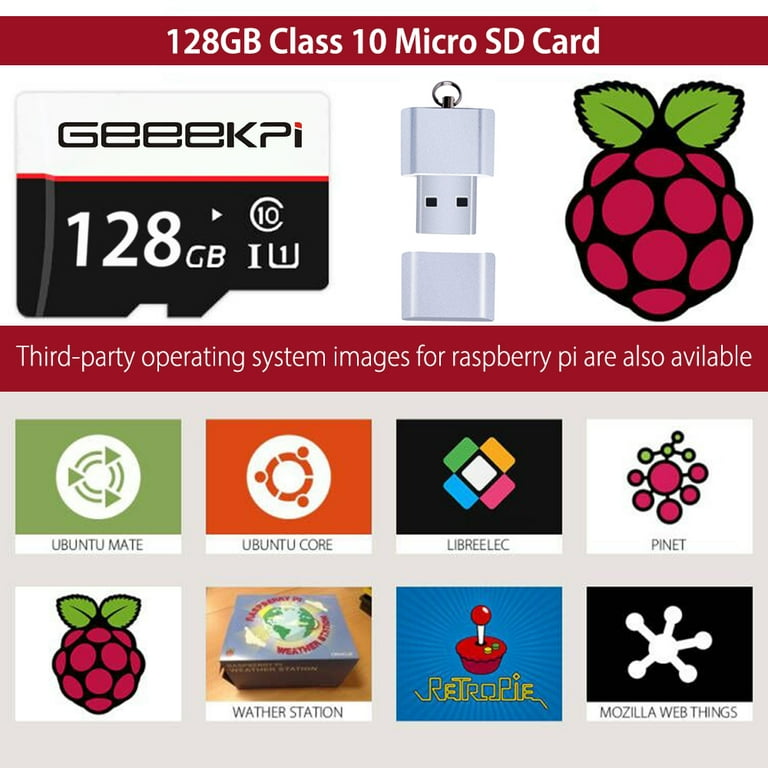 52Pi Raspberry Pi 4 8GB Starter Kit - 128GB Edition, with