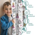 thumbnail image 3 of Blackout Kids Curtains,White Princess Knight Pattern Childrens Insulated Curtains Set Of 2,Bedroom Essentials,Toddler Room Decor 42"x54", 3 of 5