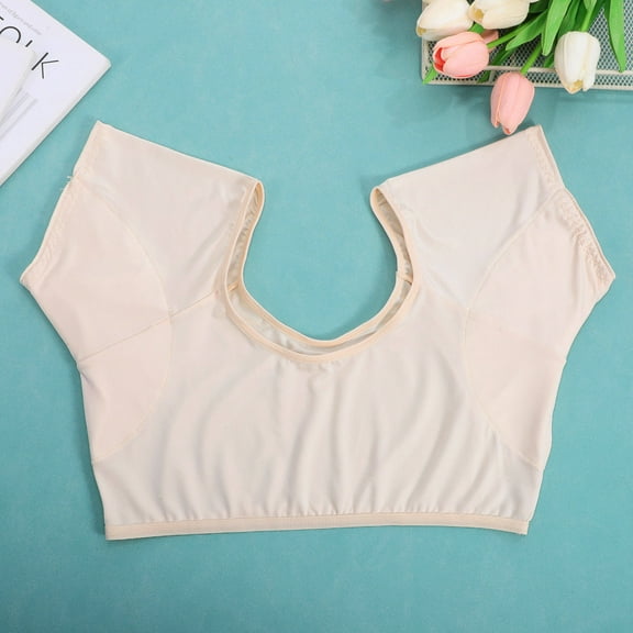 LOLIPPYY Breathable Vest for Women Washable Underarm Reusable Armpit Sweat Pads 2pcs Super Soft Milk Silk