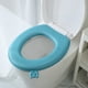 thumbnail image 1 of EVA Waterproof Toilet Seat Cushion | Paste Type Universal Thickened Commode Cover | Rainproof Non-Absorbent Soft Foam Padding | Fits Most Seats | 16.3x14.9in | 1PC | Coffee Red Gray Blue, 1 of 6