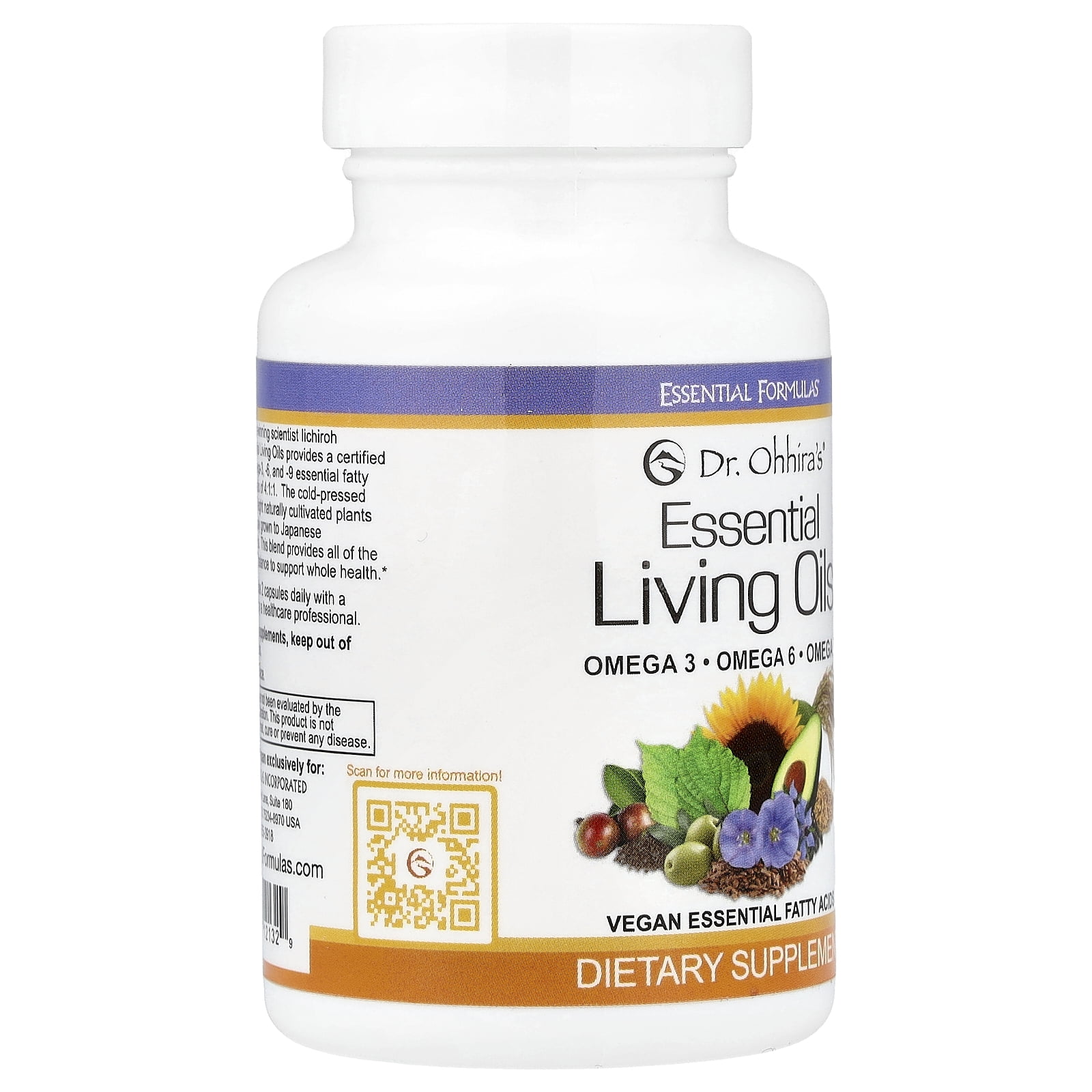 Dr. Ohhira's Essential Living Oils, 60 Capsules
