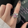 thumbnail image 1 of onlyliua Ofertas Del Día de Hoy Pendientes Elegantes de Corazón para Mujer, Accesorios de Anillo de Cristal de Circón, Joyería, 1 of 7