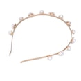 thumbnail image 1 of Diadema De Perlas De Imitación, Práctica, Cómoda, Flexibilidad, Amplia Aplicación, Diadema Nupcial Para Fiestas Para Bodas ANGGREK Arte y Manualidades, 1 of 7
