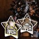 thumbnail image 2 of Adorno de estrella de madera Eid, castillo lunar, manualidades, adornos decorativos, 2 of 5