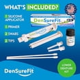 thumbnail image 3 of DenSurefit Lower Denture Reline Kit, 3-6 Month Soft Silicone Dentures Repair Set to Refit, Improve and Tighten, Easy to Use Reline Set with Larger Primer and Applicators for Comfortable Fit, 3 of 6
