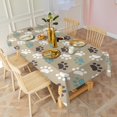 thumbnail image 3 of Paw Prints Rectangle Tablecloth 60"x102",Waterproof Polyester Rectangle Table Cloth, Wipeable Spillproof Polyester Tablecloth for Dining, Camping, Indoor and Outdoor, 3 of 6