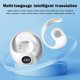 thumbnail image 5 of Auriculares Bluetooth, pequeños auriculares con traductor de idiomas y pantalla digital, auriculares inalámbricos Bluetooth 5.4 colgantes, auriculares abiertos, compatible con 144 idiomas diferentes,, 5 of 9