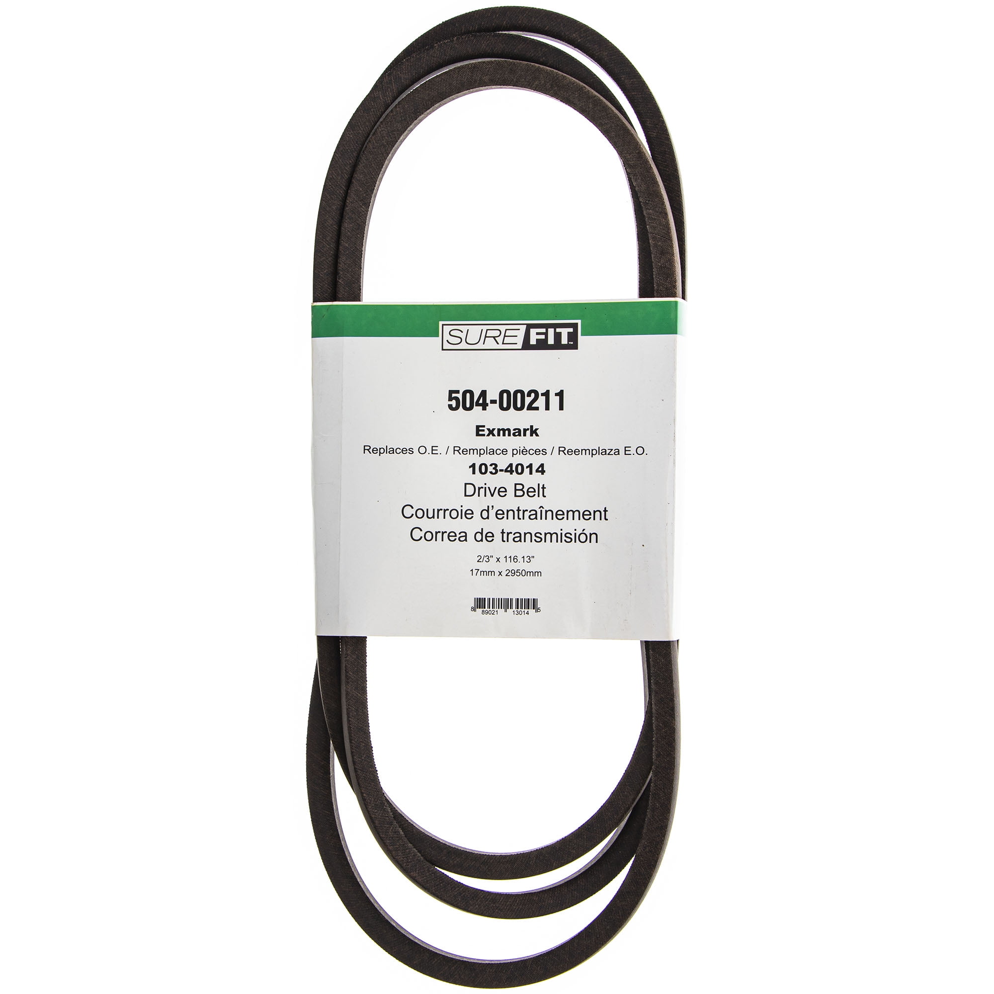 SureFit Deck Drive Belt Replacement for Exmark 1034014 60" Lazer Z ZTR