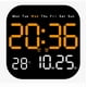 thumbnail image 1 of Reloj De Pared Digital Con Termómetro, Alarmas Y Calendario, 1 of 1