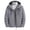 Gray, variant on Fsgntruao Heated Jacket for Women Unisex Usb Intelligent Constant Temperature Heated Windproof 9 Heating Zone Hooded Coat Black,XXL