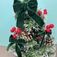 thumbnail image 3 of Cinta de terciopelo navideña para envolver adornos de árbol de Navidad, 1 pulgada de ancho, 10 yardas en total, tejido fino para invitaciones de boda, 3 of 5