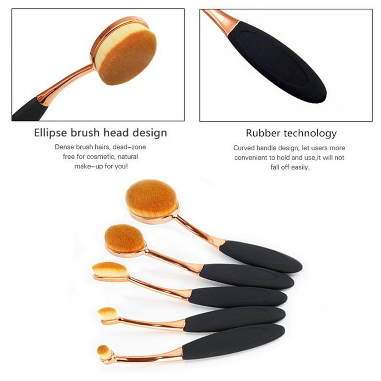 Lagure Best Oval Makeup Brush Rose Gold - The Perfect Makeup Brush for Your  Concealer, Contour Kit and Face Powder Foundation - Includes Step-by-Step Oval  Brush Guide Reviews 2024