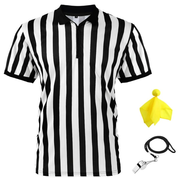 Camiseta de Árbitro Syhood XXXL Negro con Rayas Blancas