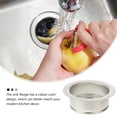 thumbnail image 2 of WHAMVOX Stainless Steel Kitchen Sink Drain Kit with Sink Flange for Maximum Durability and Easy Installation Silver, 2 of 8