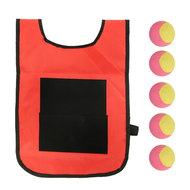 Juego de Dodgeball para niños, chaleco adhesivo con etiqueta de Dodgeball, juego de lanzamiento para niños, juego de Dodgeball, funcionamiento suave
