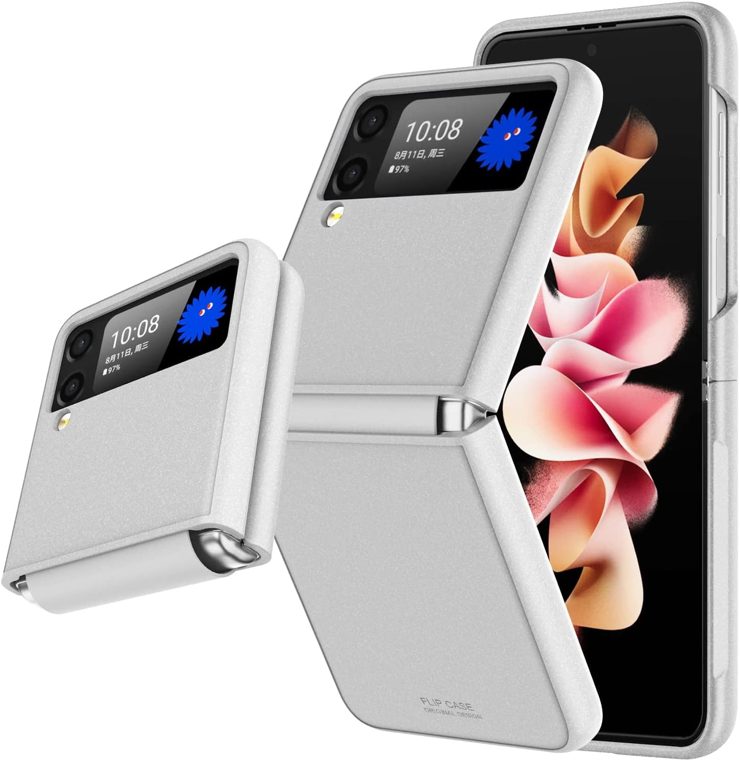 GooseBox Galaxy Z Flip 3 Case,Samsung Z Flip 3 Case, Ultra Thin Hard PC  Shookproof Folding Anti-Drop Wear-Resistant for Samsung Galaxy Z Flip 3