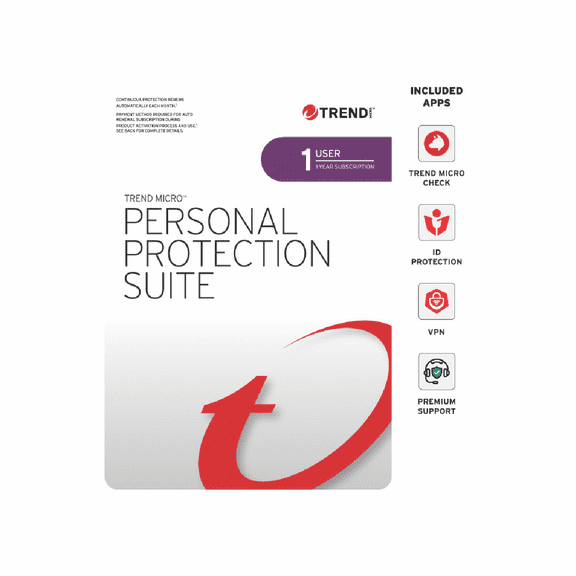 Trend Micro Personal Protection Suite Win/Mac (Digital Download)